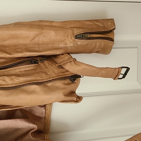 Twist and tango tan genuine leather motorcycle jacket - Picture 5 of 6